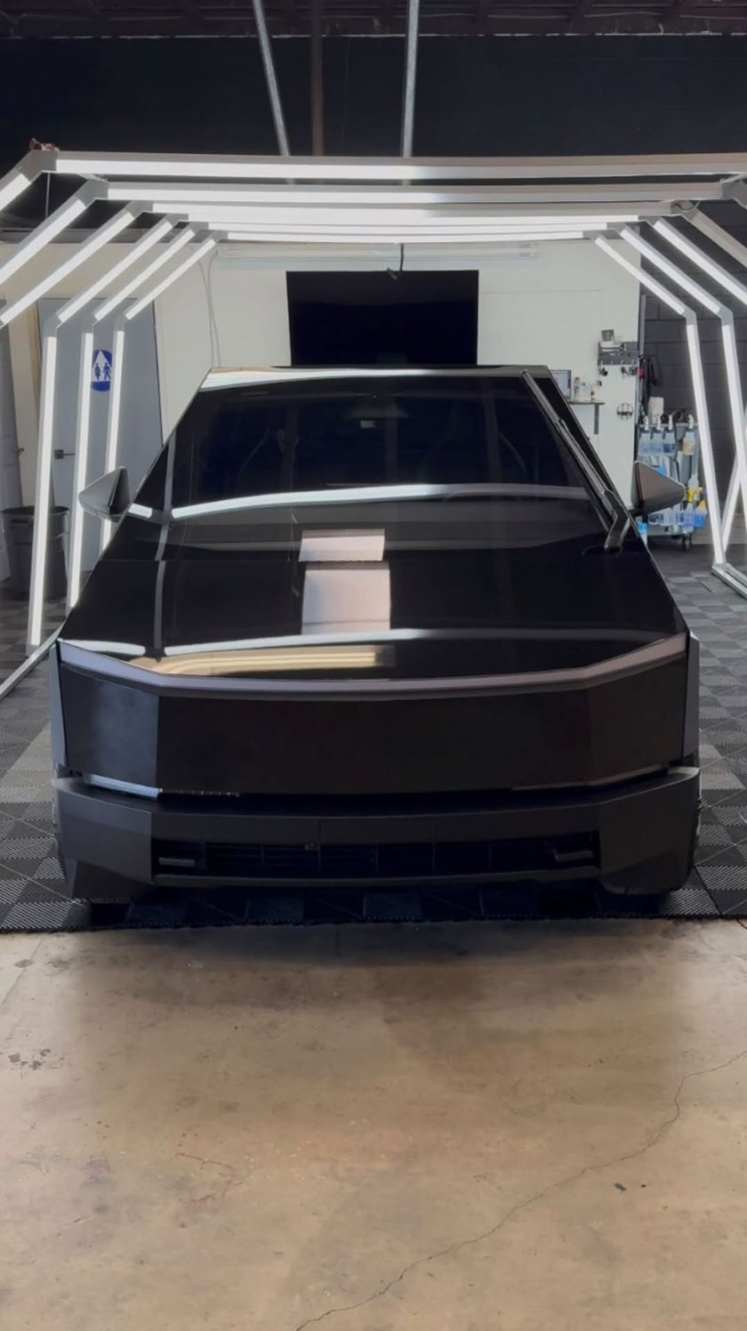 Tesla Cybertruck — 3M gloss metallic full wrap — The Tint Kings, Santa Maria